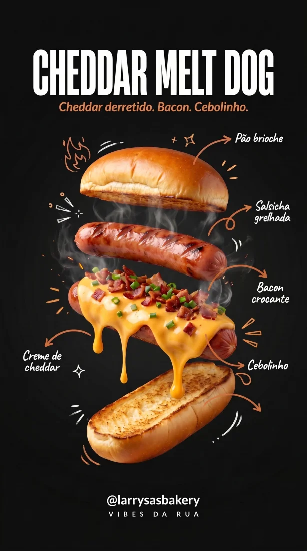 Cheddar Melt Dog