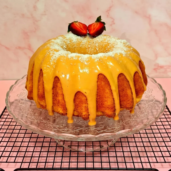 Beijo de Coco — bolo de coco com doce de leite
