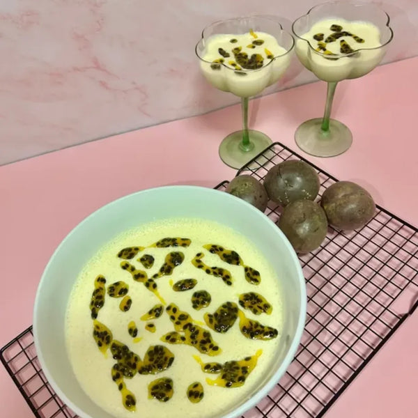 Tropical no Ar — mousse de maracujá