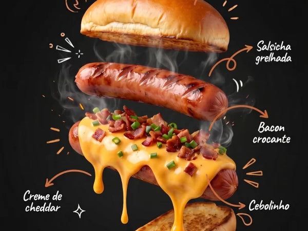 Cheddar Melt Dog