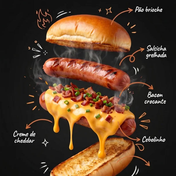 Cheddar Melt Dog