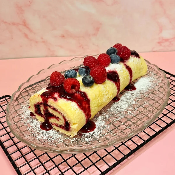Espiral de Frutos — torta de frutos vermelhos