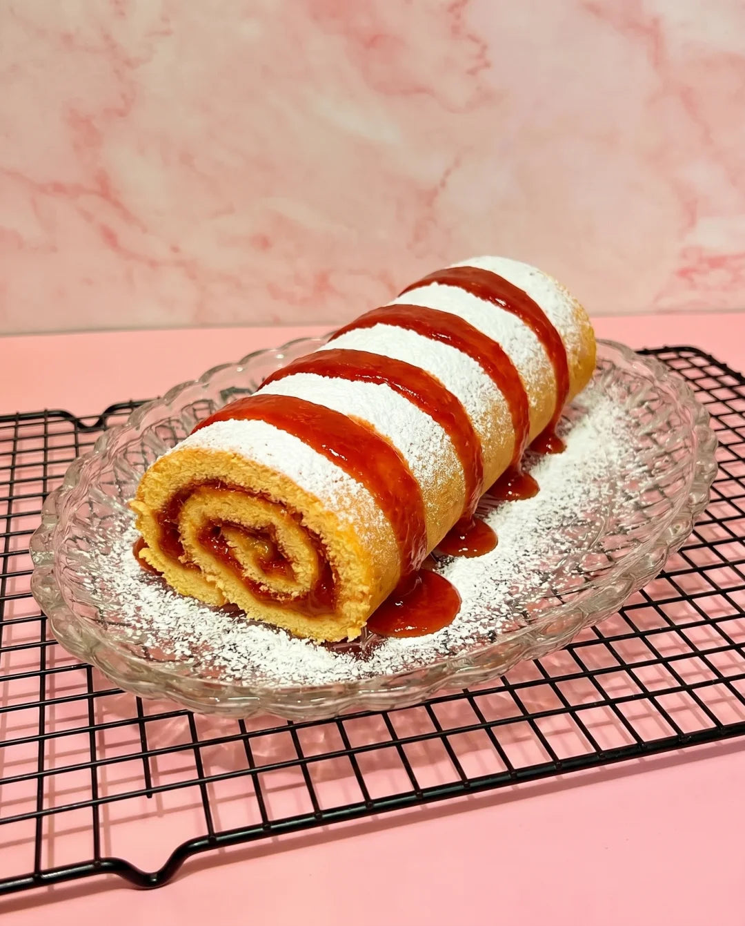 Torta de goiaba enrolada