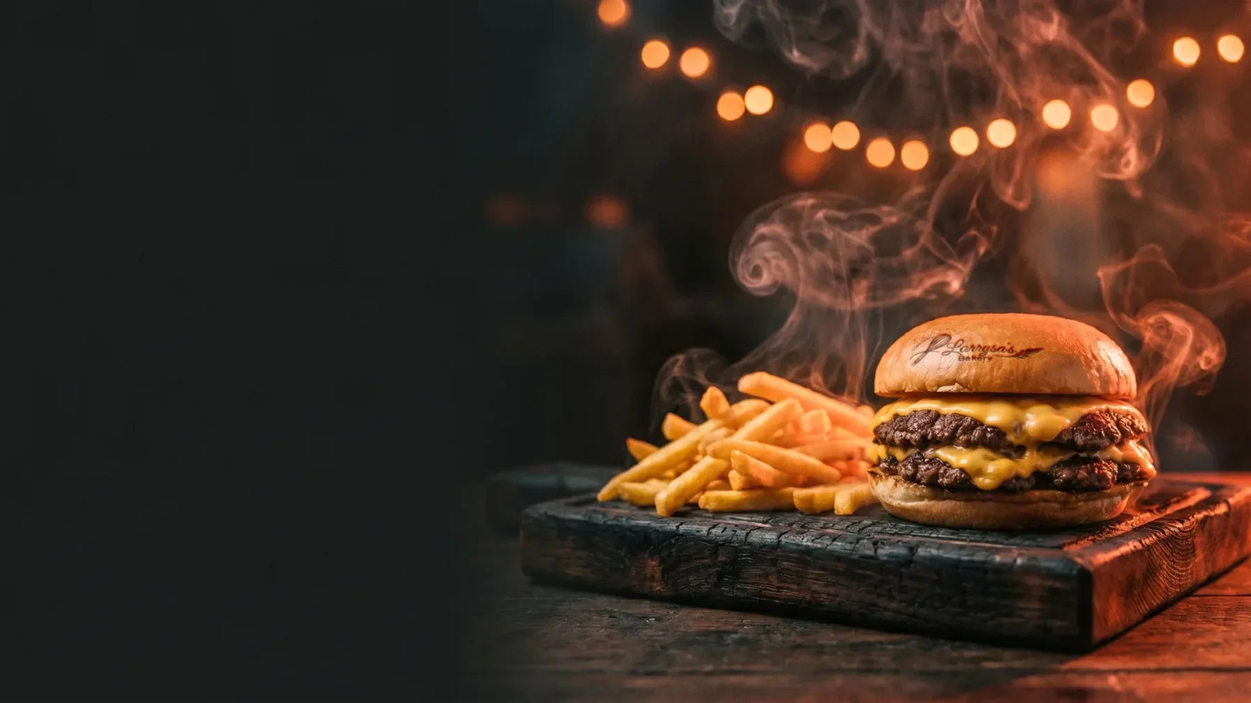 Smash burger duplo e batatas, Vibes da Rua